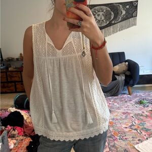 Knox Rose White Sleeveless Blouse